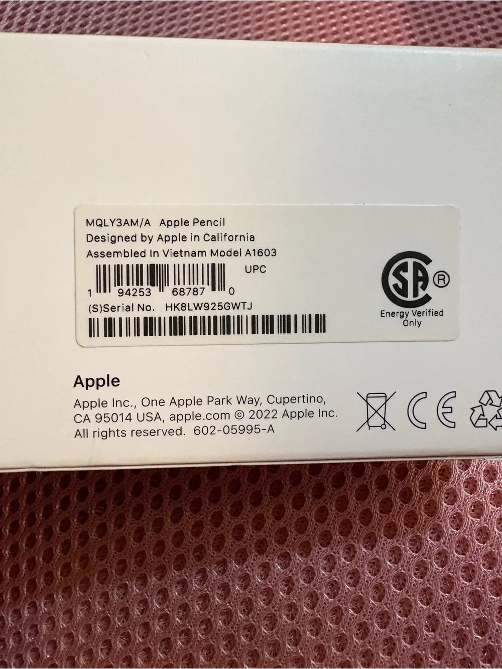 Apple stylus white